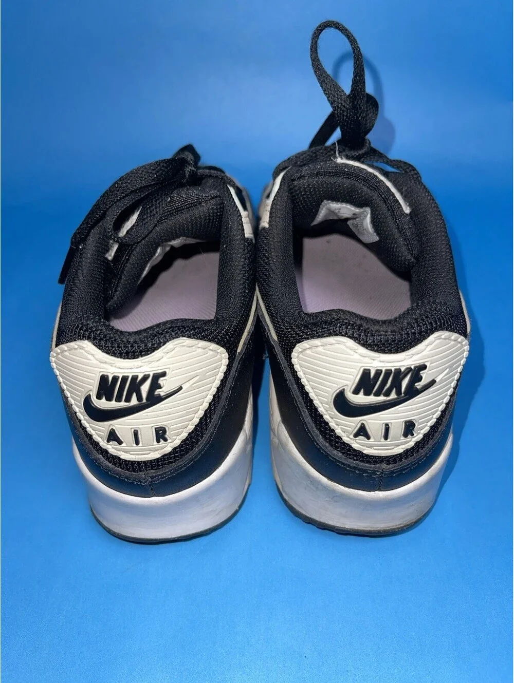 Nike Air Max 90 GS Black White Gold DB9578-001 Youth Size 7.5Y Sneakers